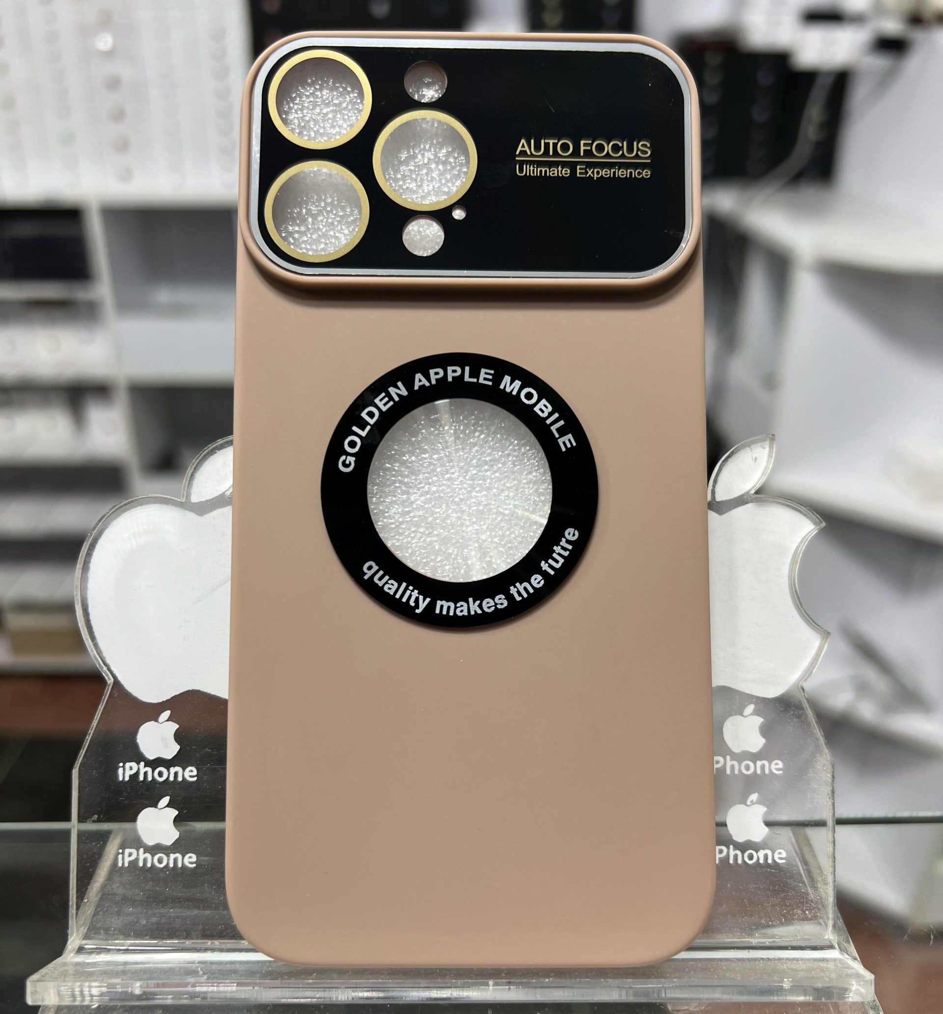 کاور (َAuto Focus) 13Pro & 14pro light Brown